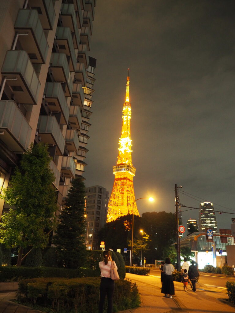 東京タワーを遠くから