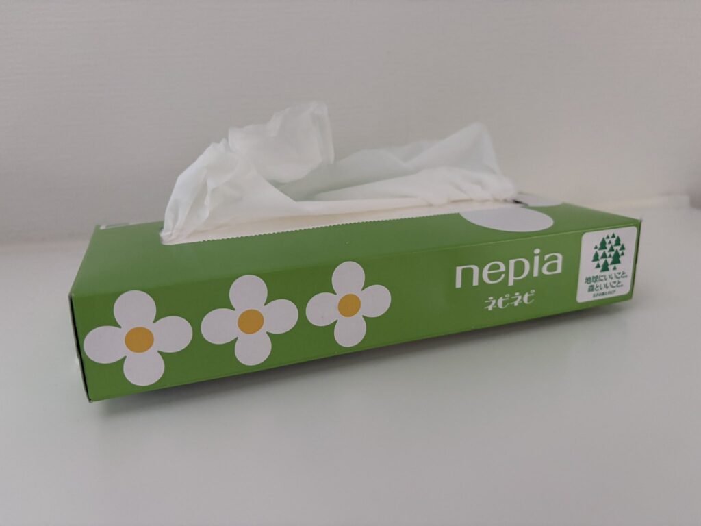 薄くなったスリムなティッシュ