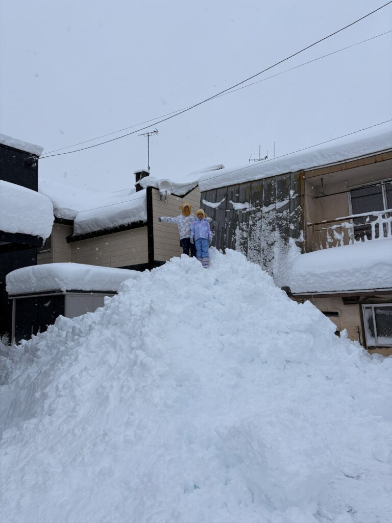 物置より高い雪山